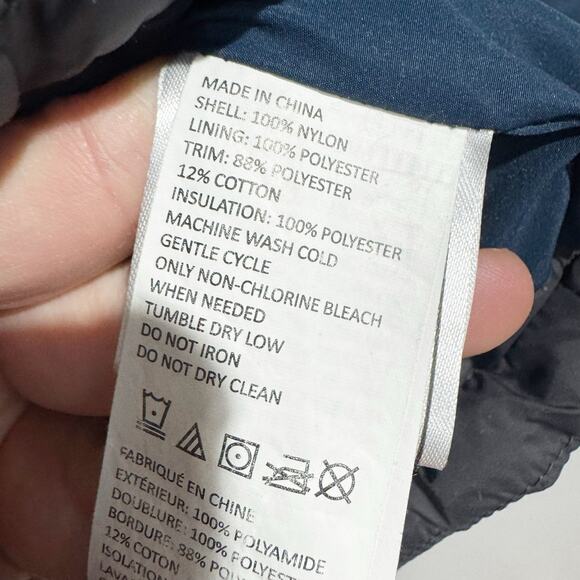 Prana Puffer Vest Men's Size XL Hoffman Corduroy Zip Up Quilted Grey - Picture 4 of 6